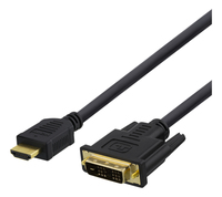Deltaco HDMI-115D - 5 m - HDMI Typ A (Standard) - DVI - Mnnlich - Mnnlich - Gerade