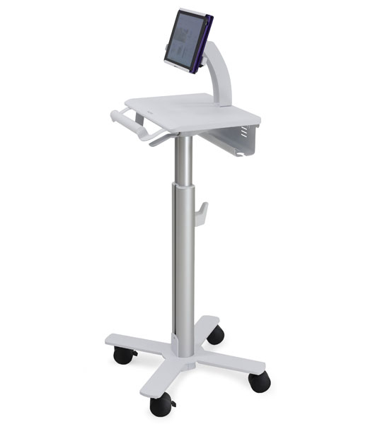 Ergotron StyleView Tablet Cart, SV10 Aluminio, Blanco Tableta Carro multimedia