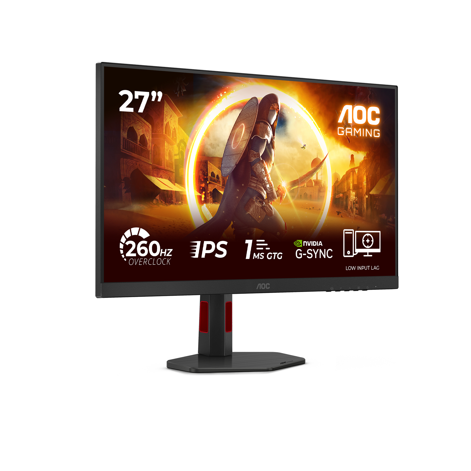 AOC G4 27G4ZR computer monitor 68.6 cm (27) 1920 x 1080 pixels Full HD LED Black, Red