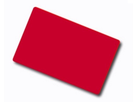 ARTDEV Plastikkarte - 30mil 0.76mm blanko - rot