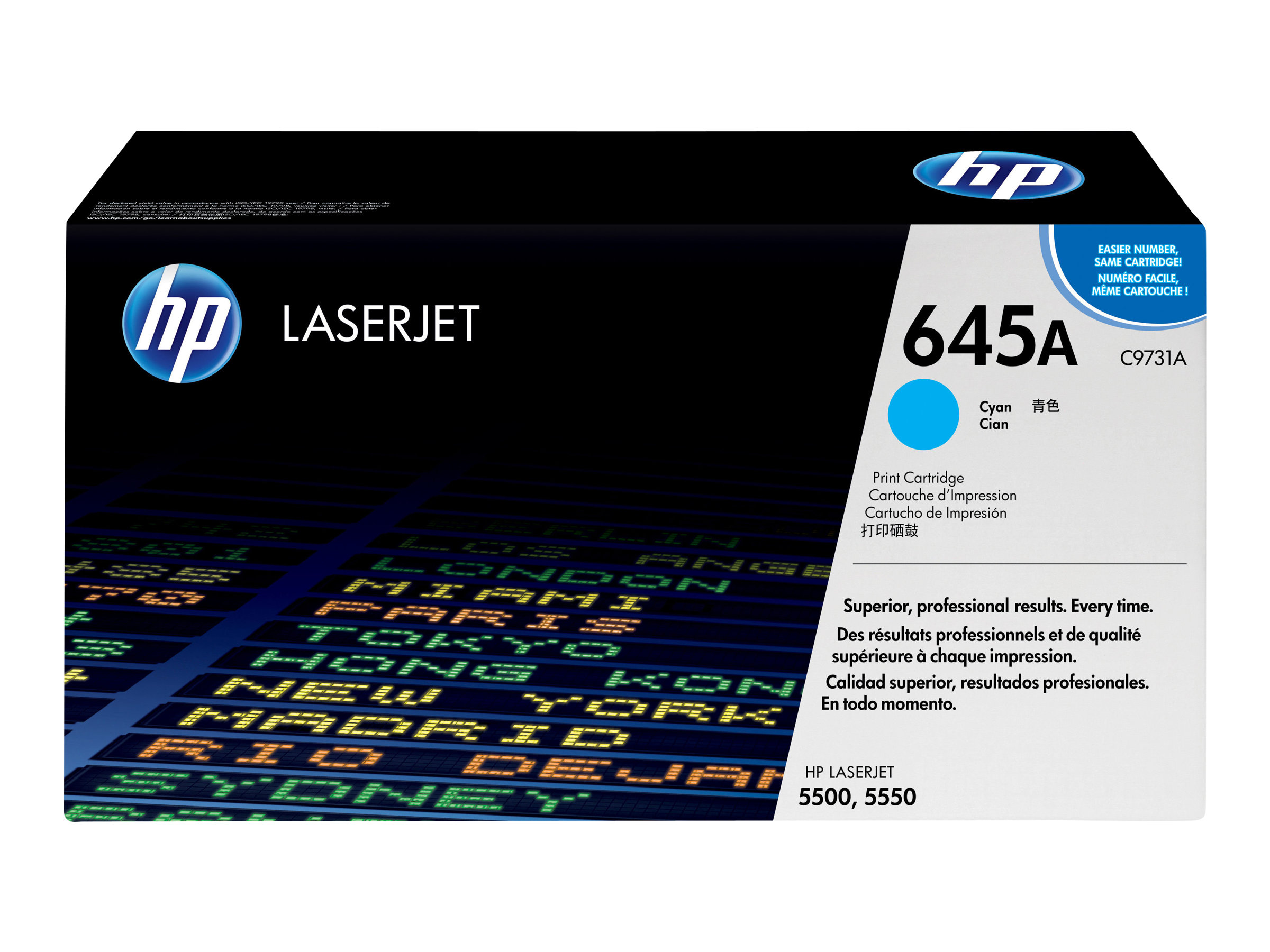HP 645A - C9731A - Toner cyan - fr Color LaserJet 5500 5550