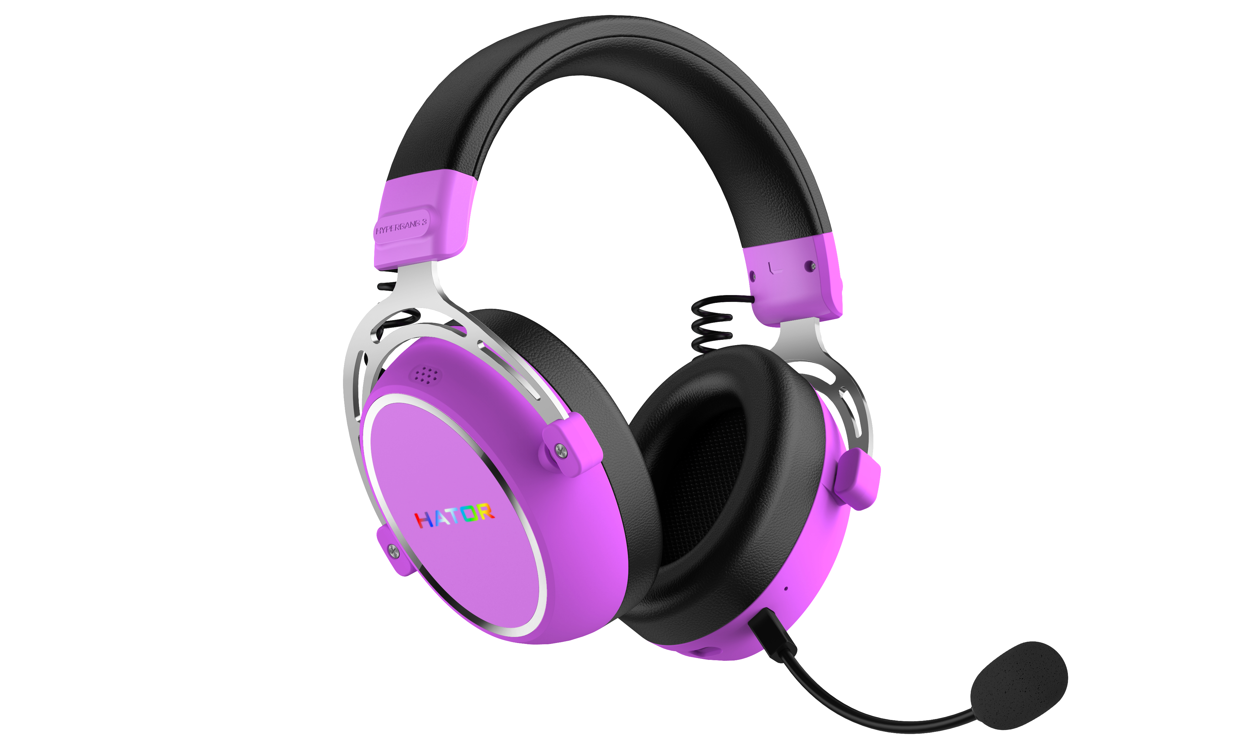 HATOR Hypergang 3 Wireless Casque Sans fil Arceau Jouer USB Type-C / USB Type-A Bluetooth Violet