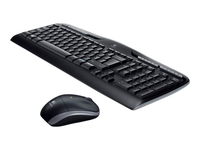 Logitech Wireless Combo MK330 clavier Souris incluse Bureau USB QWERTZ Allemand Noir