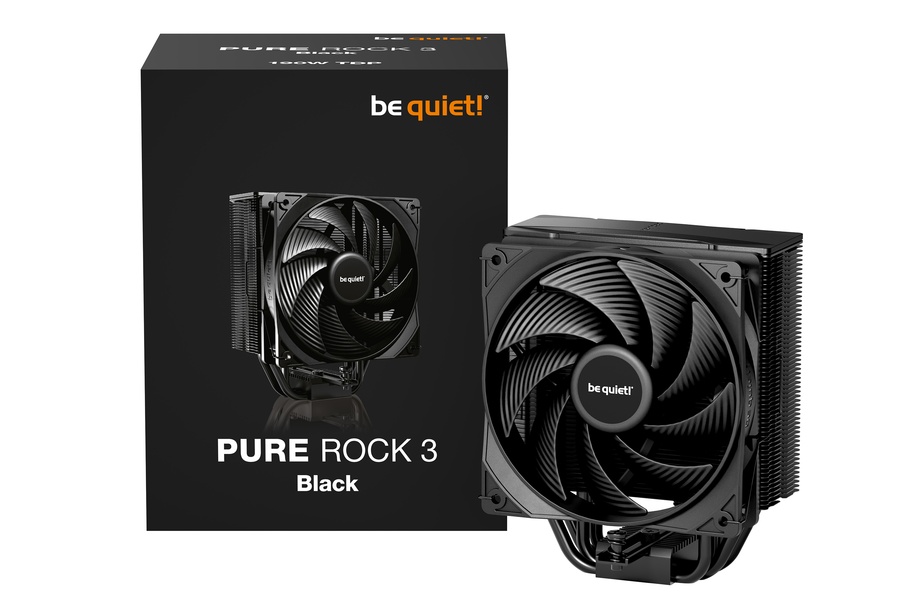 Be Quiet! Pure Rock 3 - Prozessor-Luftk�hler - (f�r: LGA1150, LGA1151, LGA1155, LGA1200, LGA1700, LGA1851, AM4, AM5)