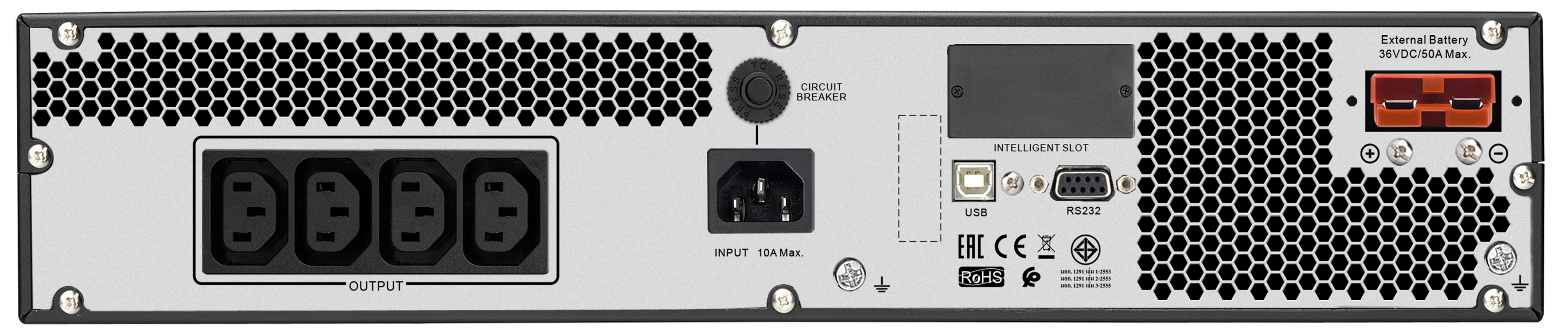APC SRV1KRILRK alimentation dnergie non interruptible Double-conversion (en ligne) 1 kVA 800 W 4 sortie(s) CA
