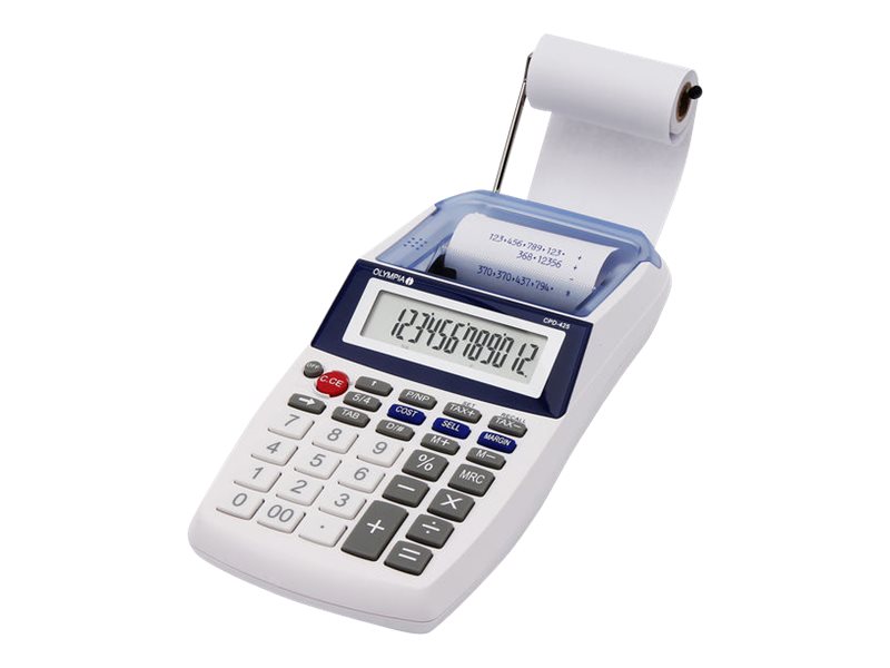 Olympia 942915039  Olympia CPD 425 calculatrice Bureau Calculatrice  imprimante Blanc