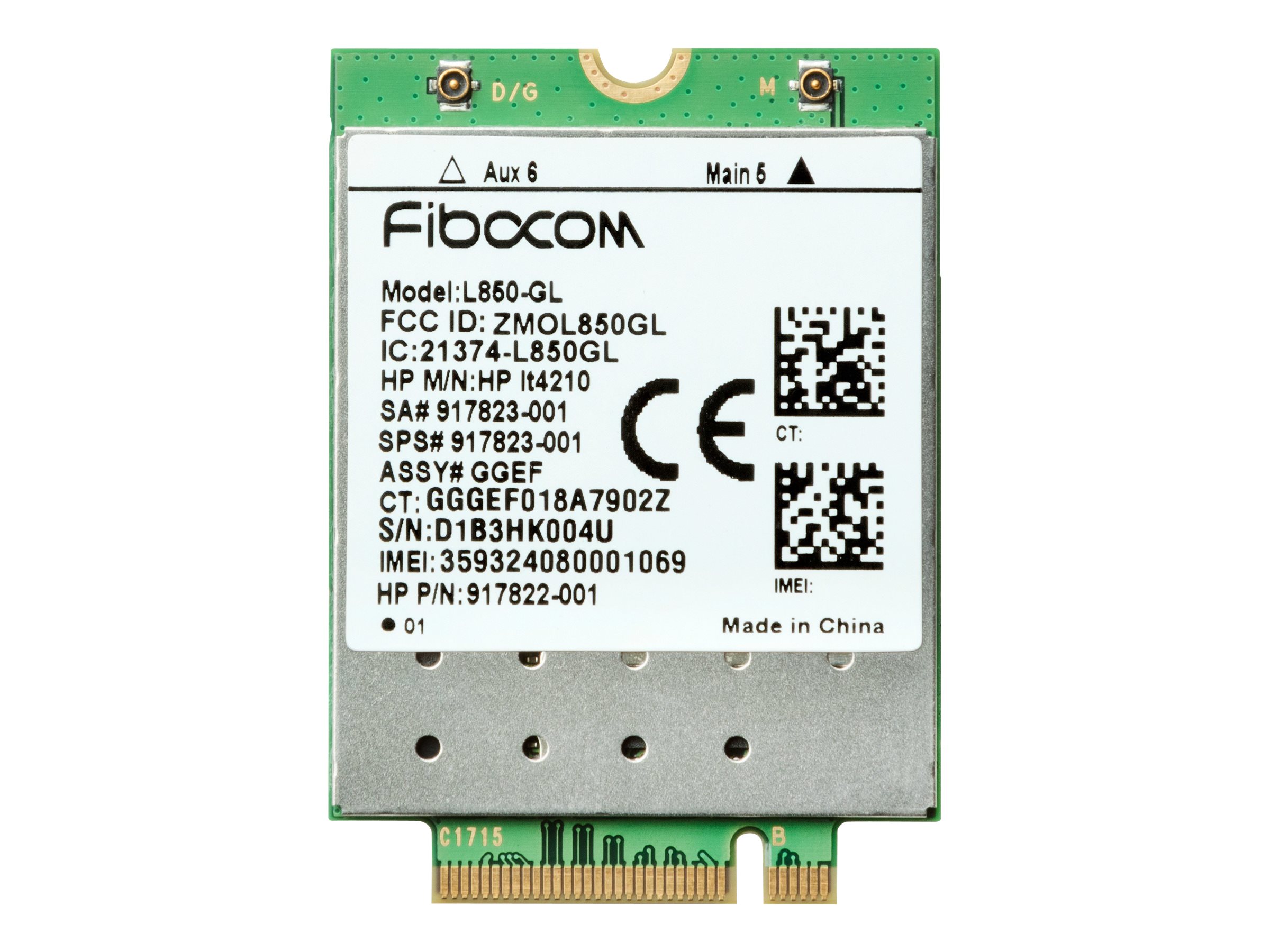 HP XMM 7360 - Drahtloses Mobilfunkmodem - 4G LTE - M.2 Card - 150 Mbps - fr (for WWAN Ready configurations):