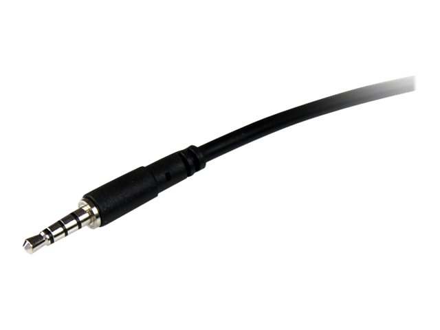 StarTech.com MUHSMF1M  StarTech.com Cable de 1m de Extensión Alargador de  Auriculares Headset Mini-Jack 3,5mm 4 pines Macho a Hembra