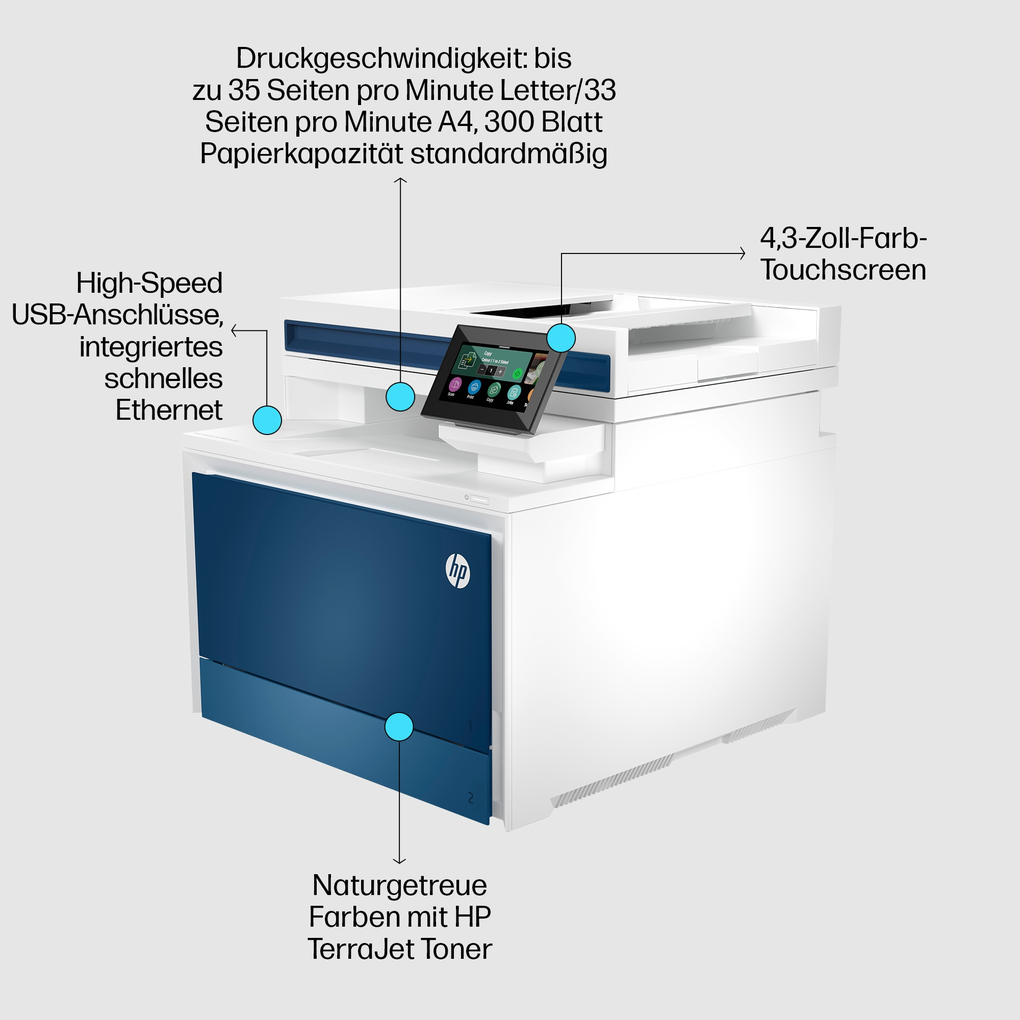 HP Color LaserJet Pro Impresora multifuncin 4302fdn
