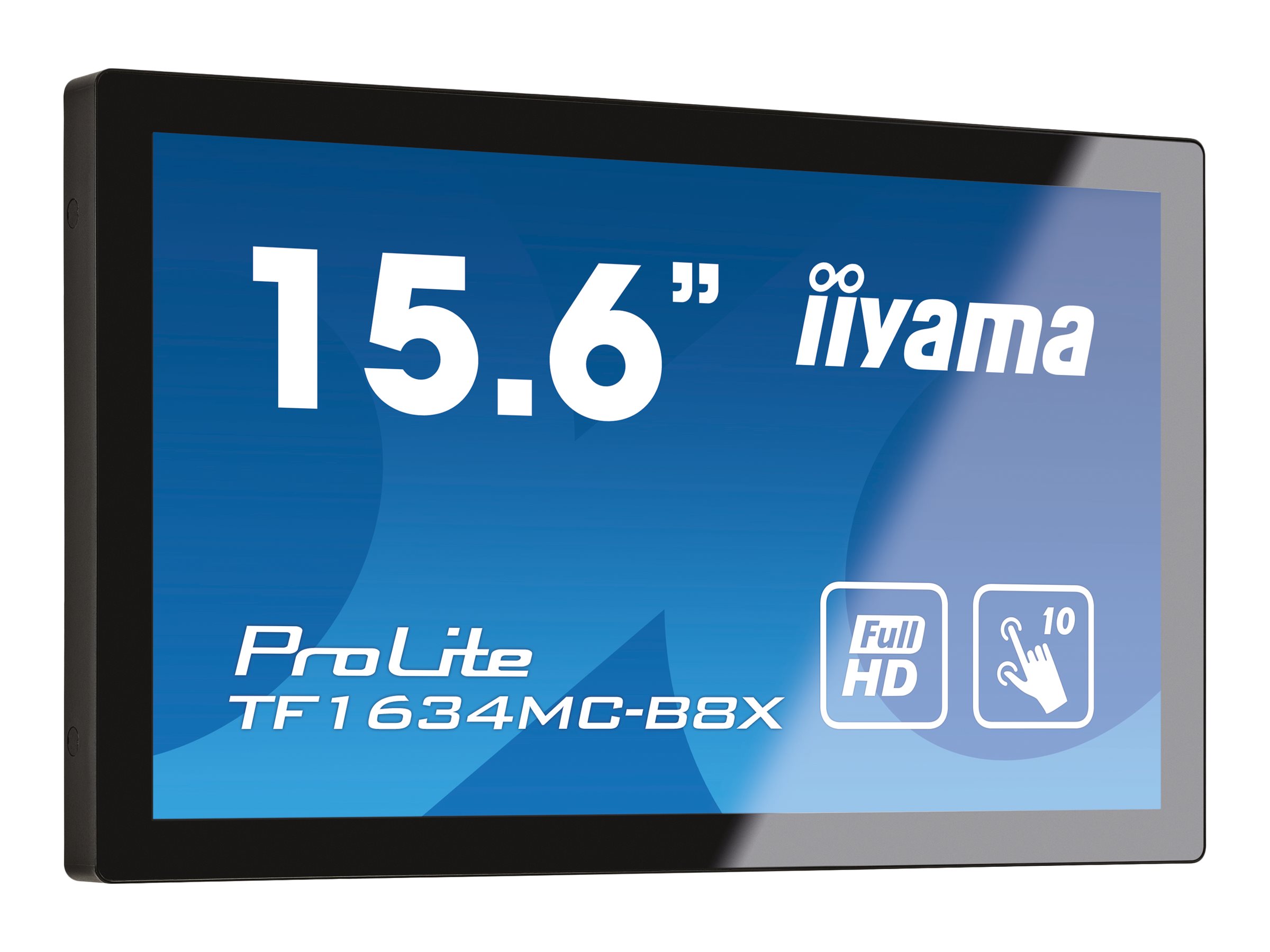 iiyama ProLite TF1634MC-B8X pantalla para PC 39,6 cm (15.6) 1920 x 1080 Pixeles Full HD LED Pantalla t�ctil Multi-usuario Negro
