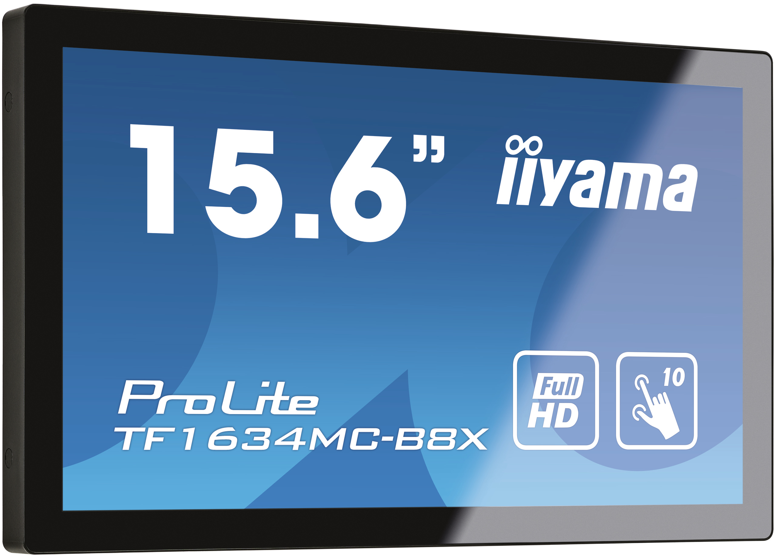 iiyama ProLite TF1634MC-B8X pantalla para PC 39,6 cm (15.6) 1920 x 1080 Pixeles Full HD LED Pantalla t�ctil Multi-usuario Negro