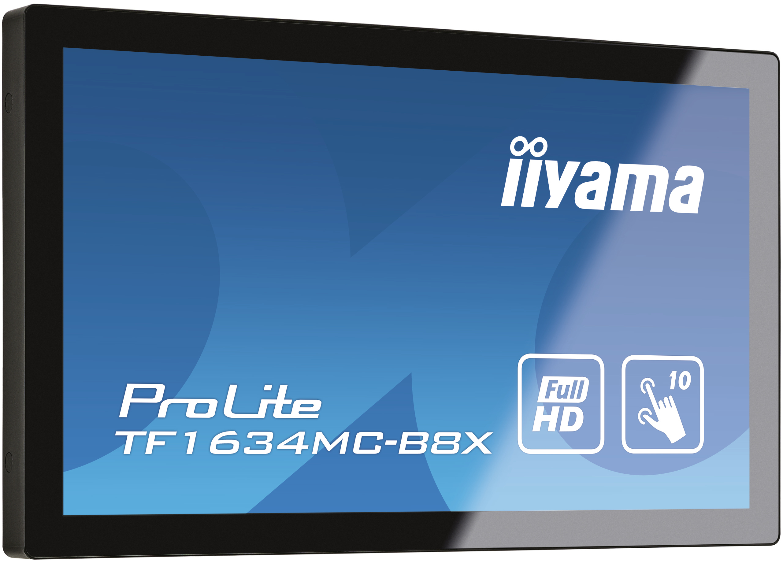 iiyama ProLite TF1634MC-B8X pantalla para PC 39,6 cm (15.6) 1920 x 1080 Pixeles Full HD LED Pantalla t�ctil Multi-usuario Negro