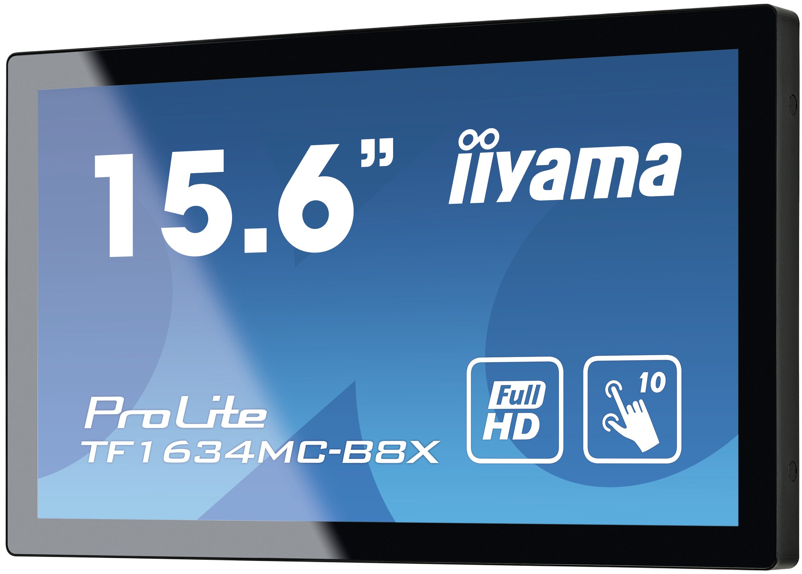 iiyama ProLite TF1634MC-B8X pantalla para PC 39,6 cm (15.6) 1920 x 1080 Pixeles Full HD LED Pantalla t�ctil Multi-usuario Negro