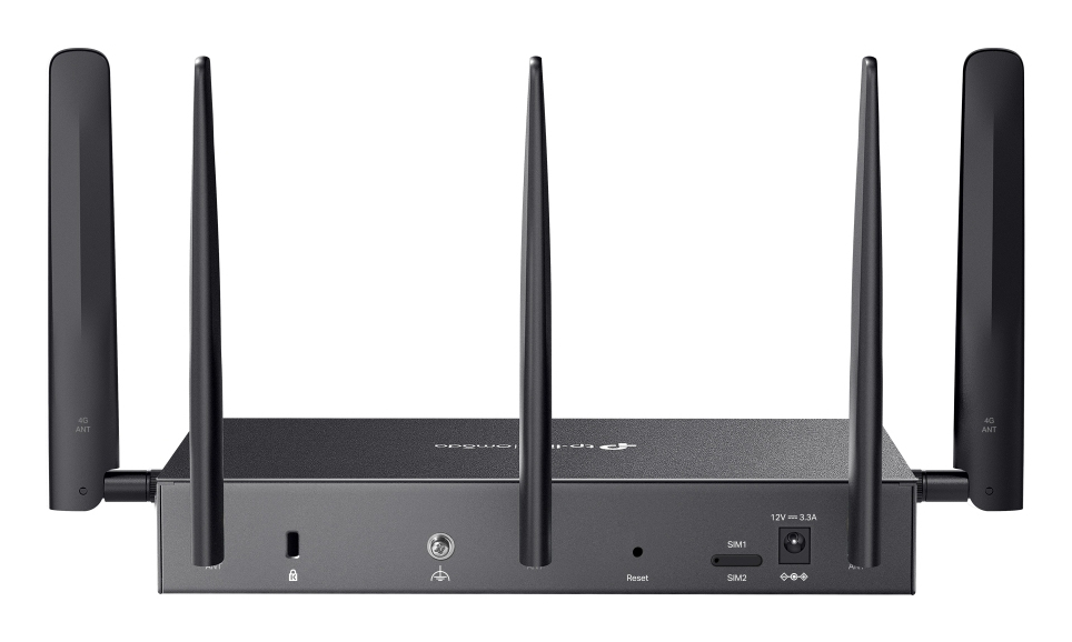 TP-Link Omada DR3650V-4G router inalmbrico Gigabit Ethernet Doble banda (2,4 GHz / 5 GHz) Negro