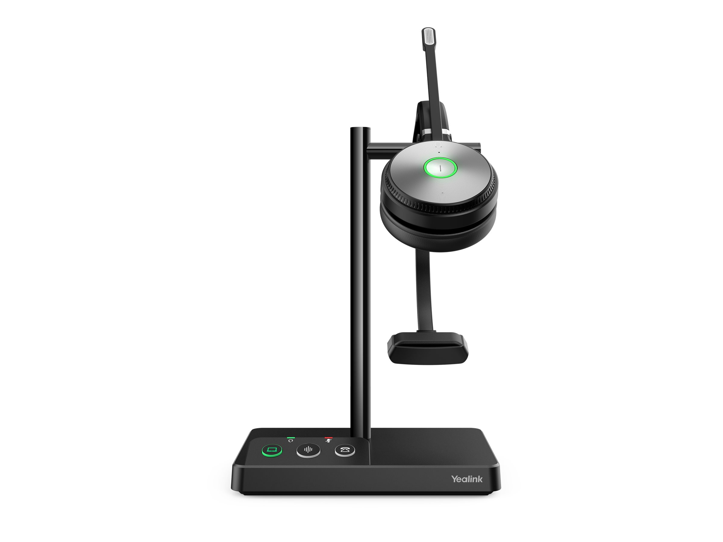 Yealink WH62 Mono UC Casque Sans fil Arceau Bureau/Centre dappels Micro-USB Socle de chargement Noir