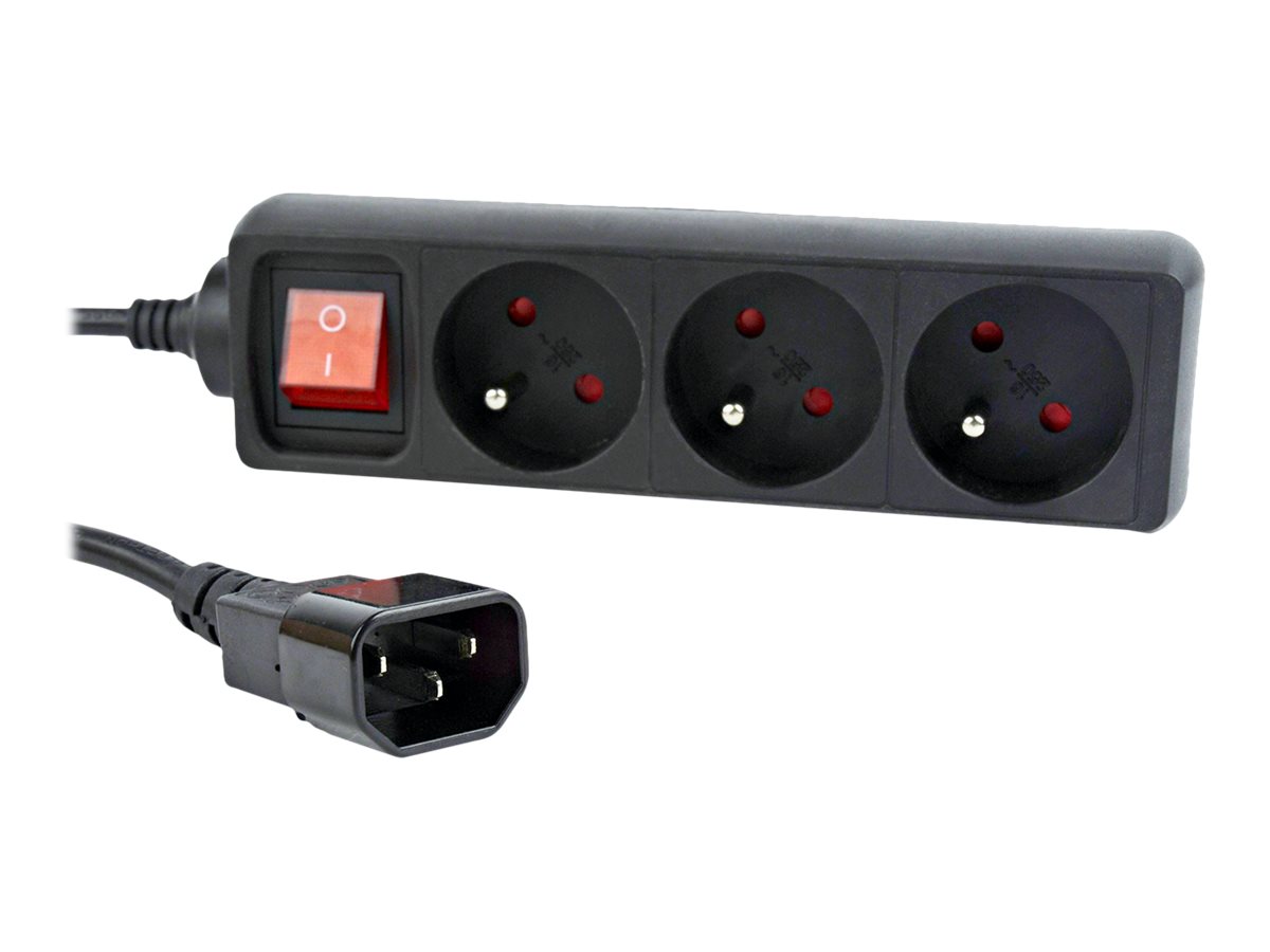 Gembird EnerGenie EG-PSU3F-01 - Steckdosenleiste - Wechselstrom 230 V - Eingabe, Eingang IEC 60320 C14 - Ausgangsanschl�sse: 3 (3 x Typ E)