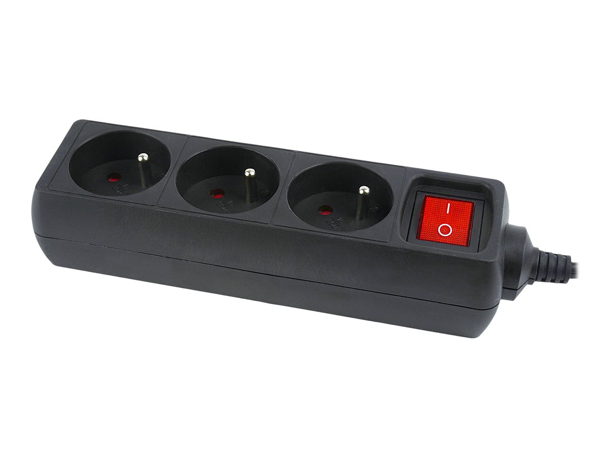 Gembird EnerGenie EG-PSU3F-01 - Steckdosenleiste - Wechselstrom 230 V - Eingabe, Eingang IEC 60320 C14 - Ausgangsanschl�sse: 3 (3 x Typ E)