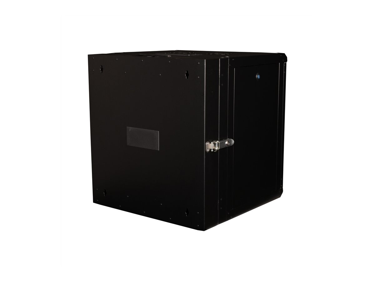 ROLINE 19-inch wall-mounted housing Pro 12 U, 600x600 WxD two-piece swivelling black
