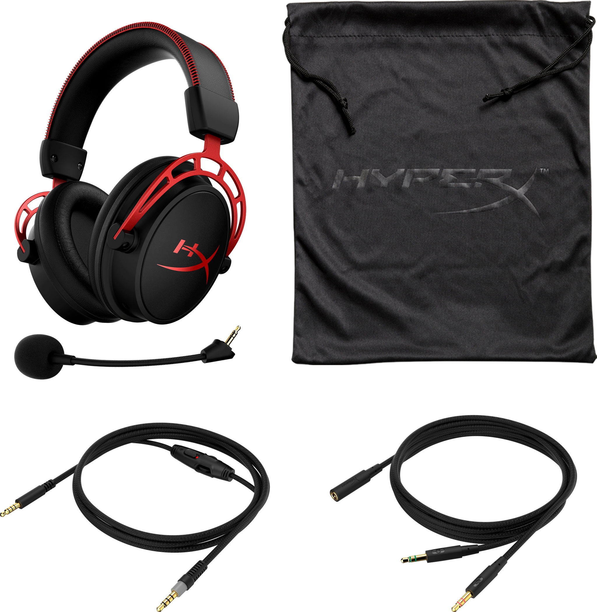 HyperX Cloud Alpha - Gaming Headset (Black-Red)