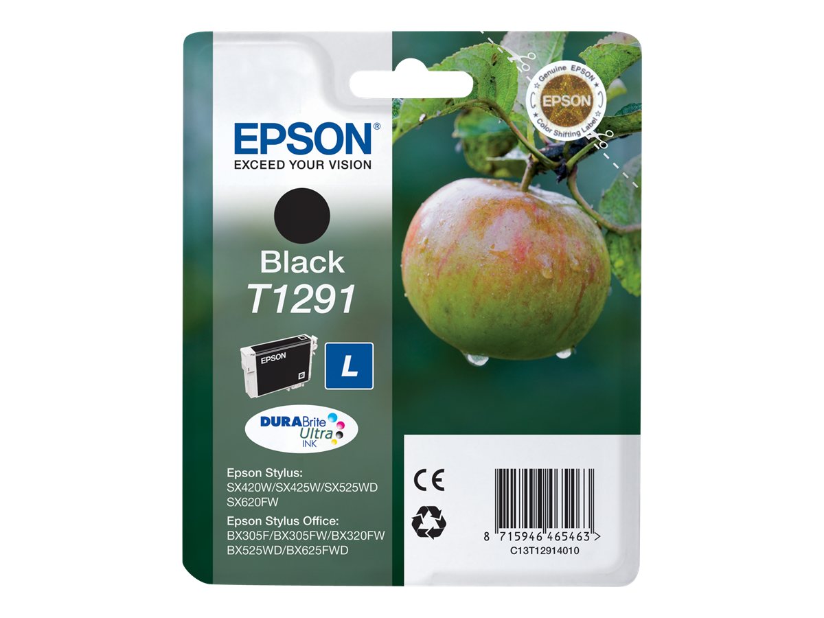 Epson Apple Singlepack Black T1291 DURABrite Ultra Ink
