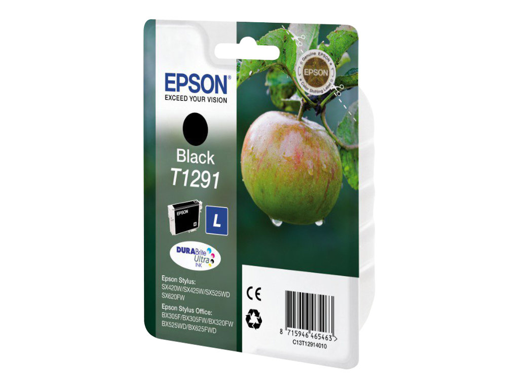 Epson Apple Singlepack Black T1291 DURABrite Ultra Ink