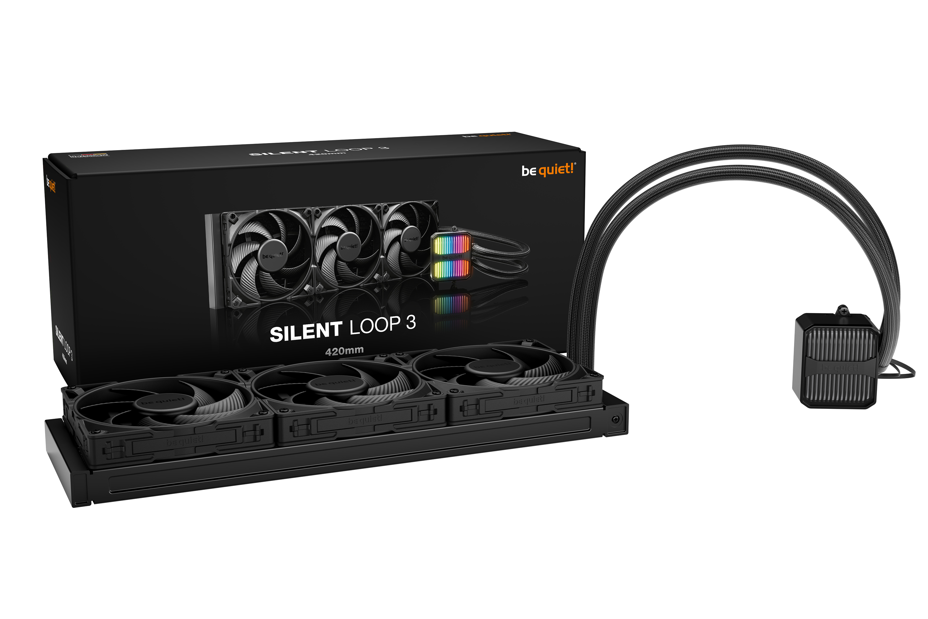Be Quiet! Silent LOOP 3 AIO Wasserk�hlung 420 mm f�r Intel/AMD - AMD Sockel AM4 (Ryzen)