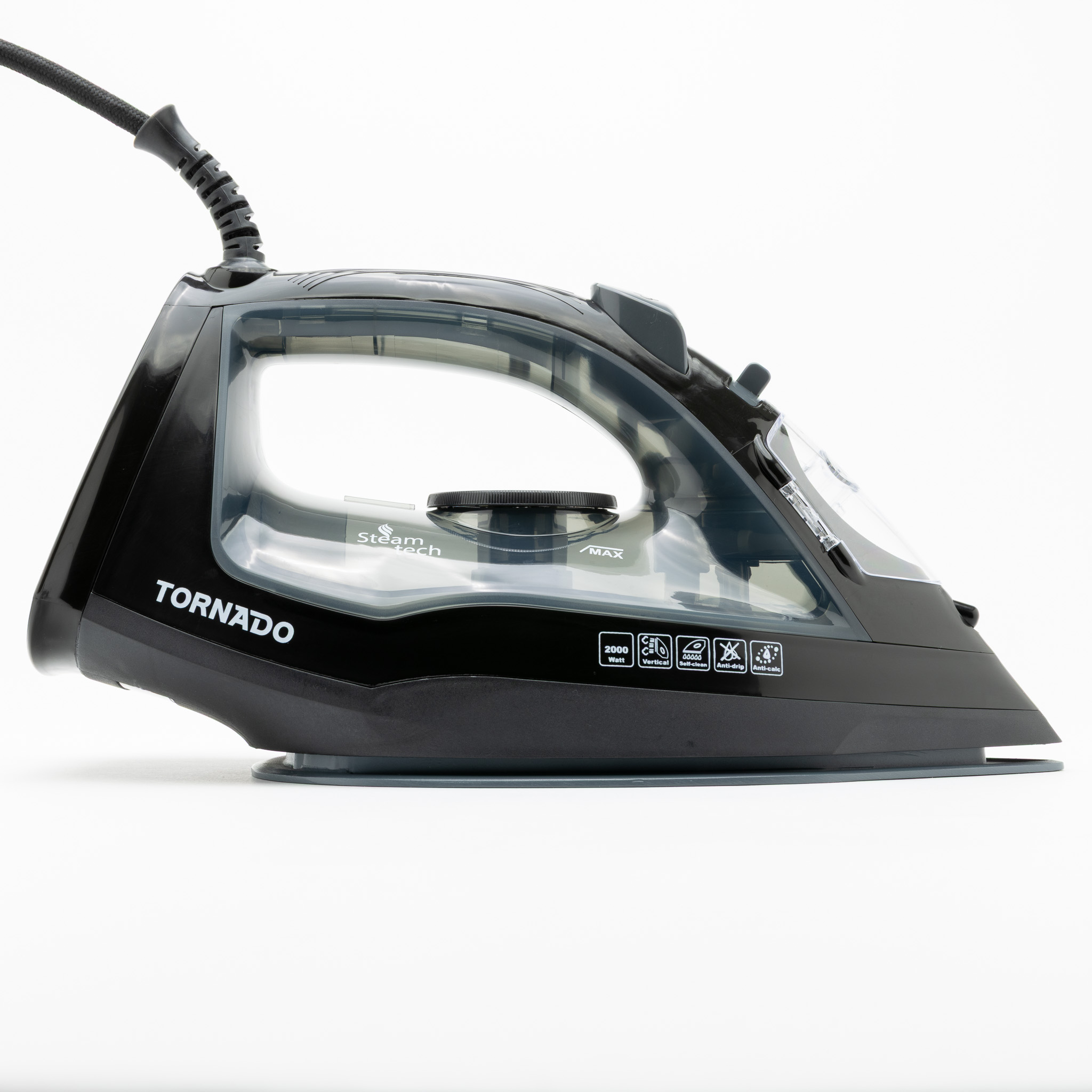 TORNADO TST-2000G fer � repasser Fer � vapeur Semelle en c�ramique 2000 W Noir