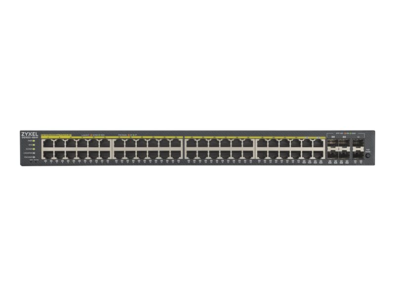 Zyxel GS1920-48HPV2 Gestito Gigabit Ethernet (10/100/1000) Supporto Power over Ethernet (PoE) Nero