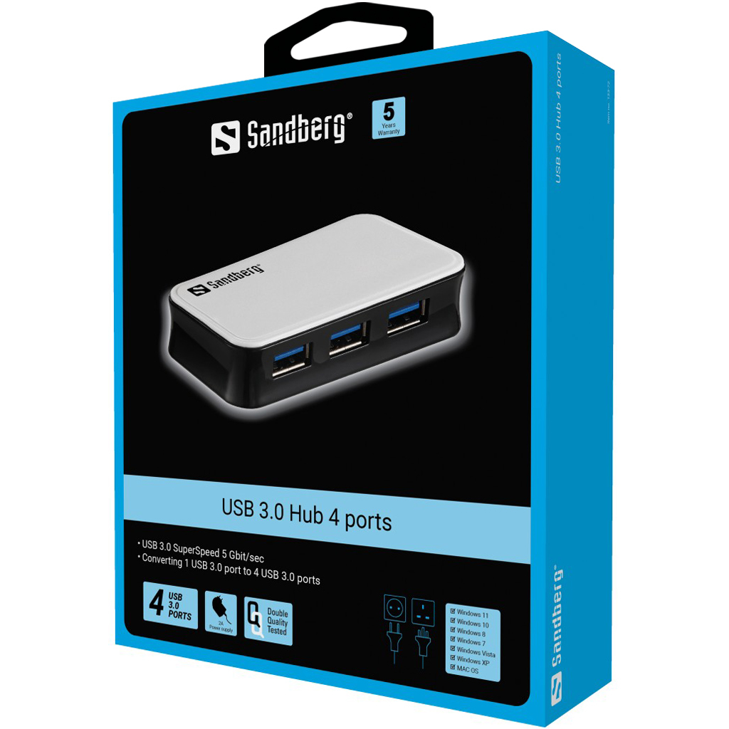 Sandberg USB 3.0 Hub 4 ports