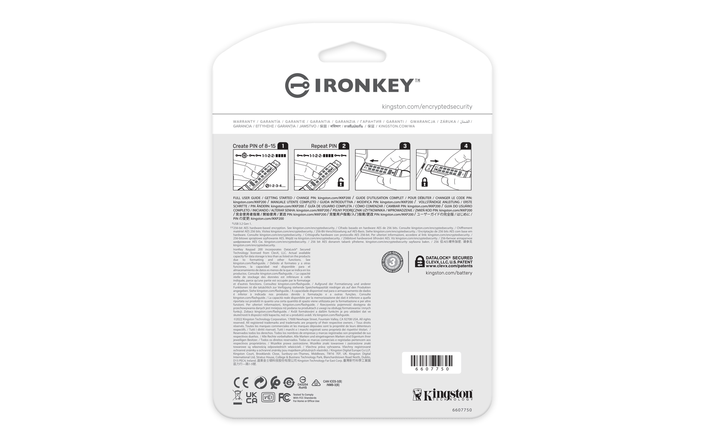 Kingston IronKey Keypad 200 - USB-Flash-Laufwerk