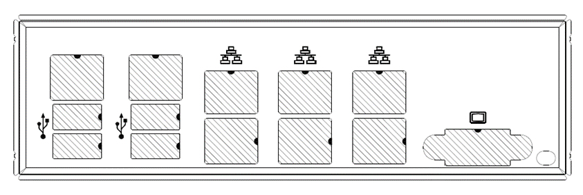 Supermicro MCP-260-00084-0N parte del case del computer Supporto Schermo I/O