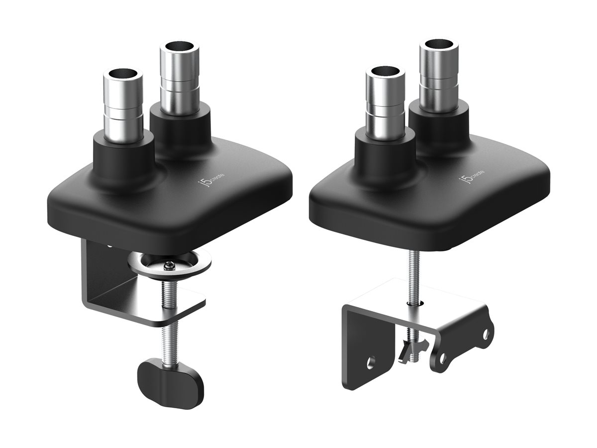 j5create JTSA102 Ergonomic Dual Monitor Mount, Black