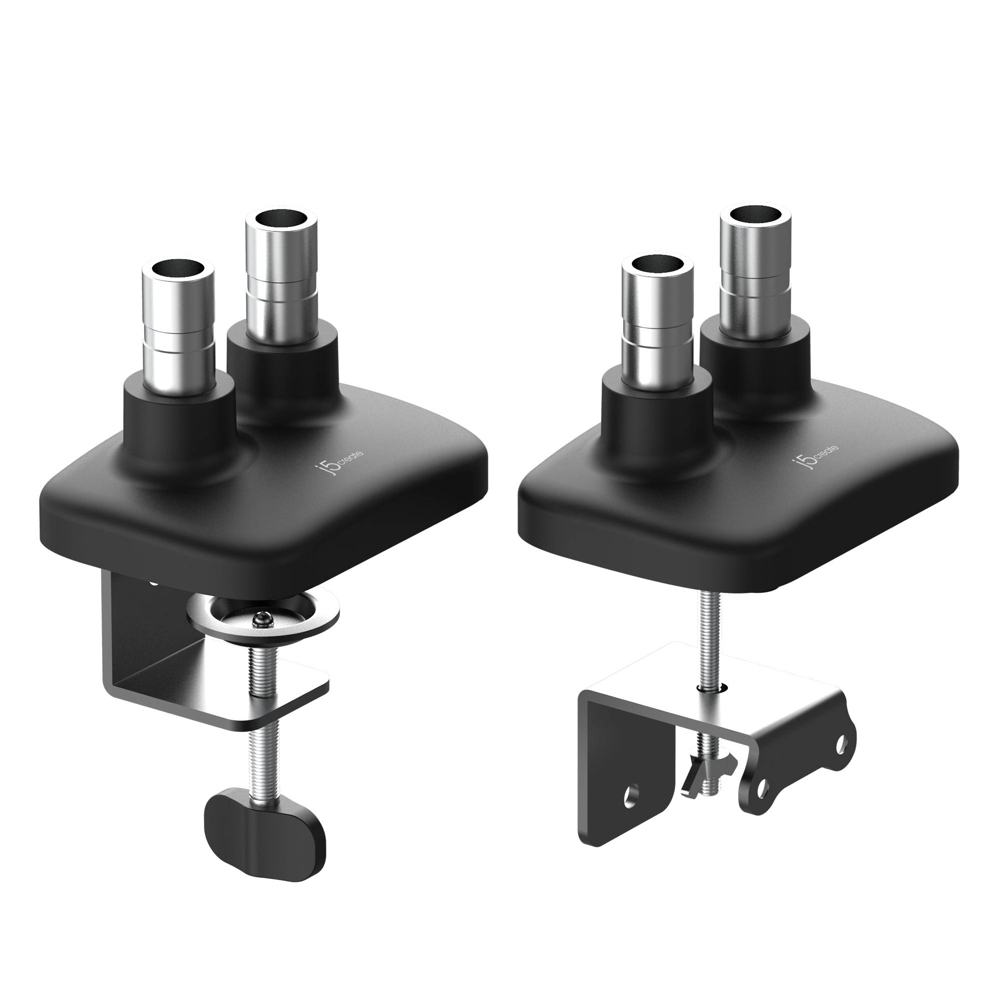 j5create JTSA102 Ergonomic Dual Monitor Mount, Black