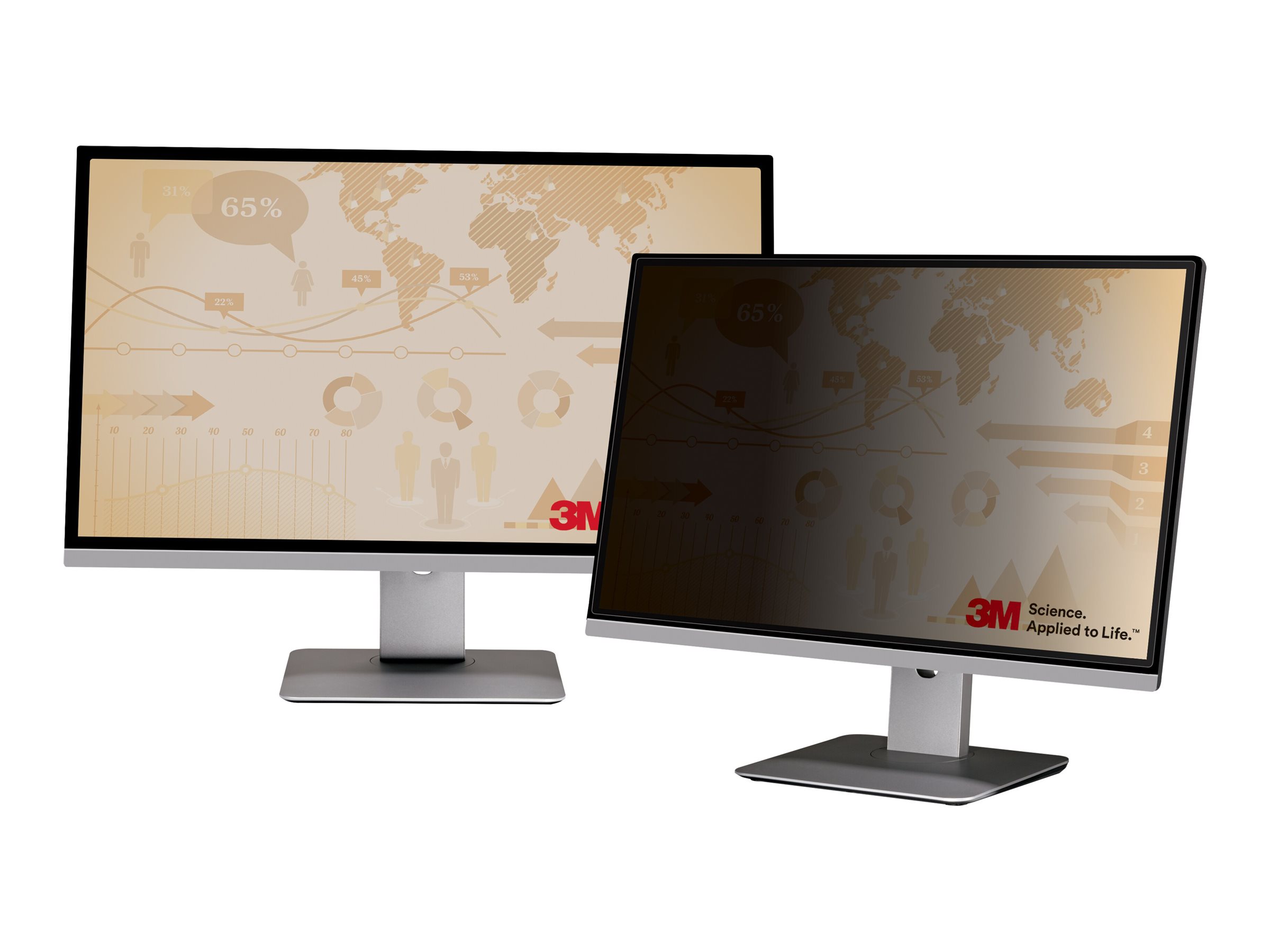 3M PF195W1B filtro para monitor 49,5 cm (19.5) Filtro de privacidad para pantallas sin marco
