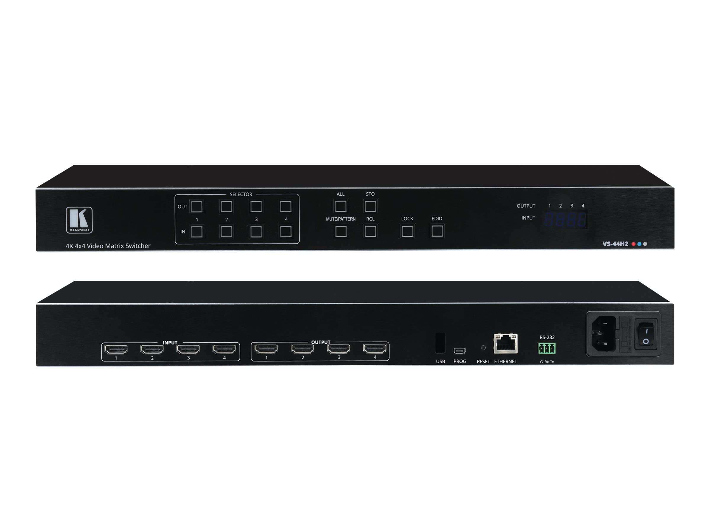 Kramer Electronics Kramer VS-44H2 4x4 4K HDR HDCP 2.2 Matrix Switcher