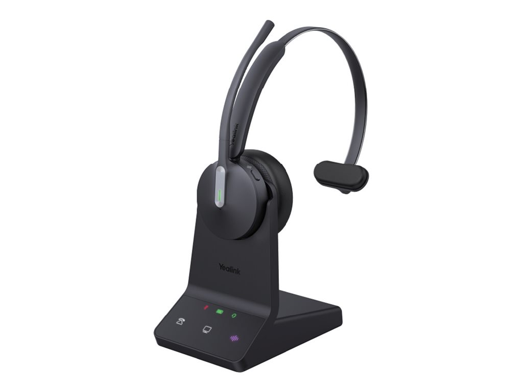 Yealink WH64 Mono Teams Auriculares Inalmbrico Diadema Oficina/Centro de llamadas USB Tipo C Bluetooth Negro