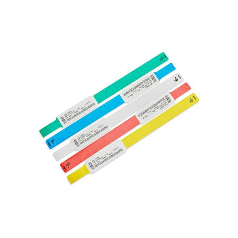 Zebra Z-Band UltraSoft Azul, Blanco Pulsera de hospital