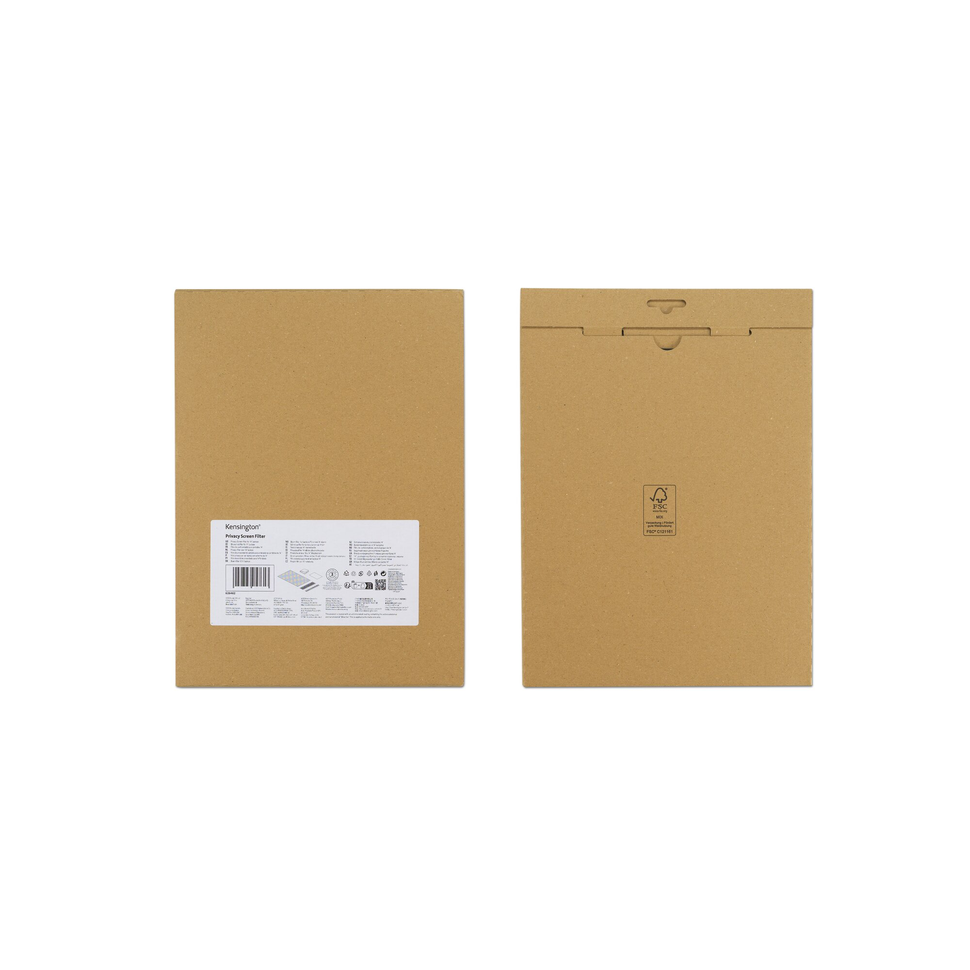 Kensington EQ - Blickschutzfilter f�r Bildschirme - 2-Wege - abnehmbar - Kleber, Scharnierlaschen - 86.3 cm (34)