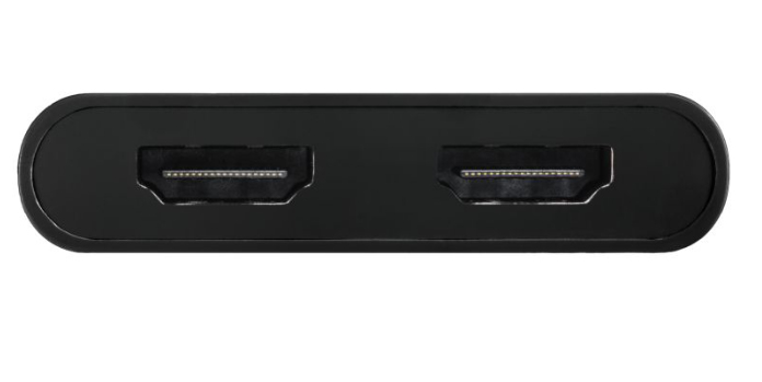 Club 3D Adapter USB-C USB A> 2x HDMI 4Ka60Hz St/Bu retail - Adapter - Digital/Daten