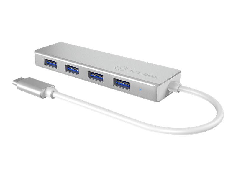 ICY BOX IB-HUB1425-C3 USB 3.2 Gen 1 (3.1 Gen 1) Type-C 5000 Mbit/s Argent