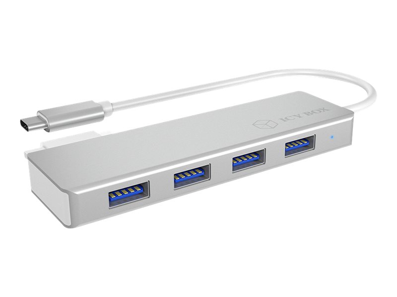 ICY BOX IB-HUB1425-C3 USB 3.2 Gen 1 (3.1 Gen 1) Type-C 5000 Mbit/s Argent