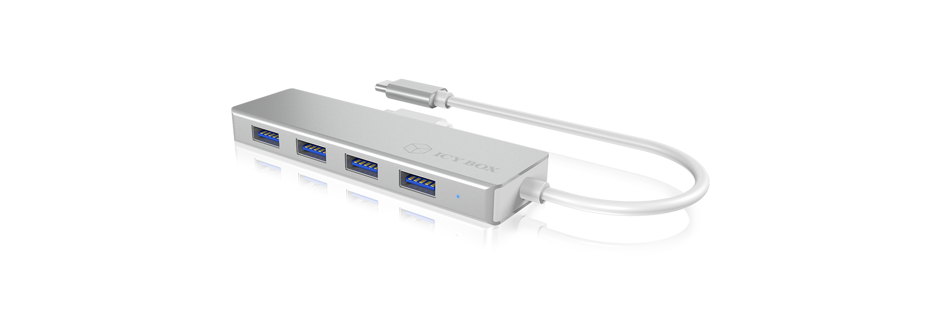 ICY BOX IB-HUB1425-C3 USB 3.2 Gen 1 (3.1 Gen 1) Type-C 5000 Mbit/s Argent
