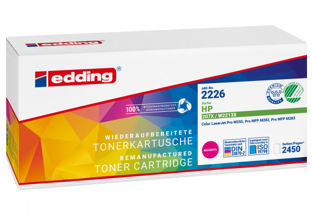 EDDING EDD-2226 magenta Toner kompatibel zu HP 207X W2213X - Kompatibel - Tonereinheit
