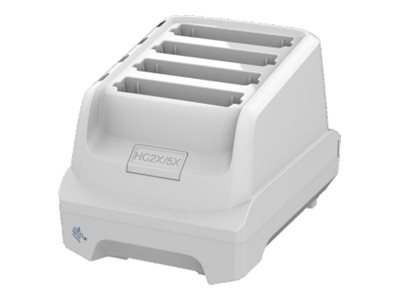 Zebra HC2X/HC5X Healthcare white 4-slot battery charger Charges up to four Li-ion