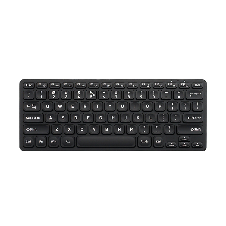 Perixx PERIBOARD-732B DE keyboard RF Wireless + USB QWERTZ German Black