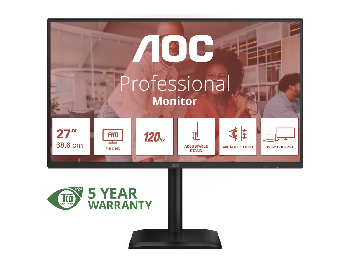 AOC 27E4CV - LED-Monitor - 68.6 cm (27) - 1920 x 1080 Full HD (1080p)