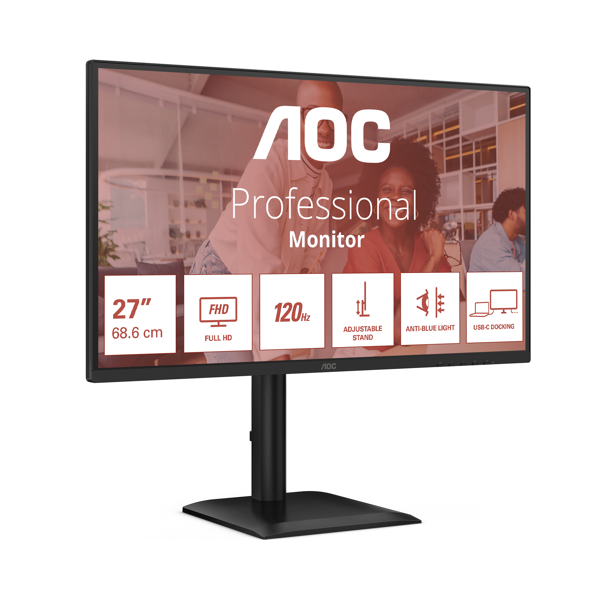 AOC 27E4CV computer monitor 68.6 cm (27) 1920 x 1080 pixels Full HD LED Black
