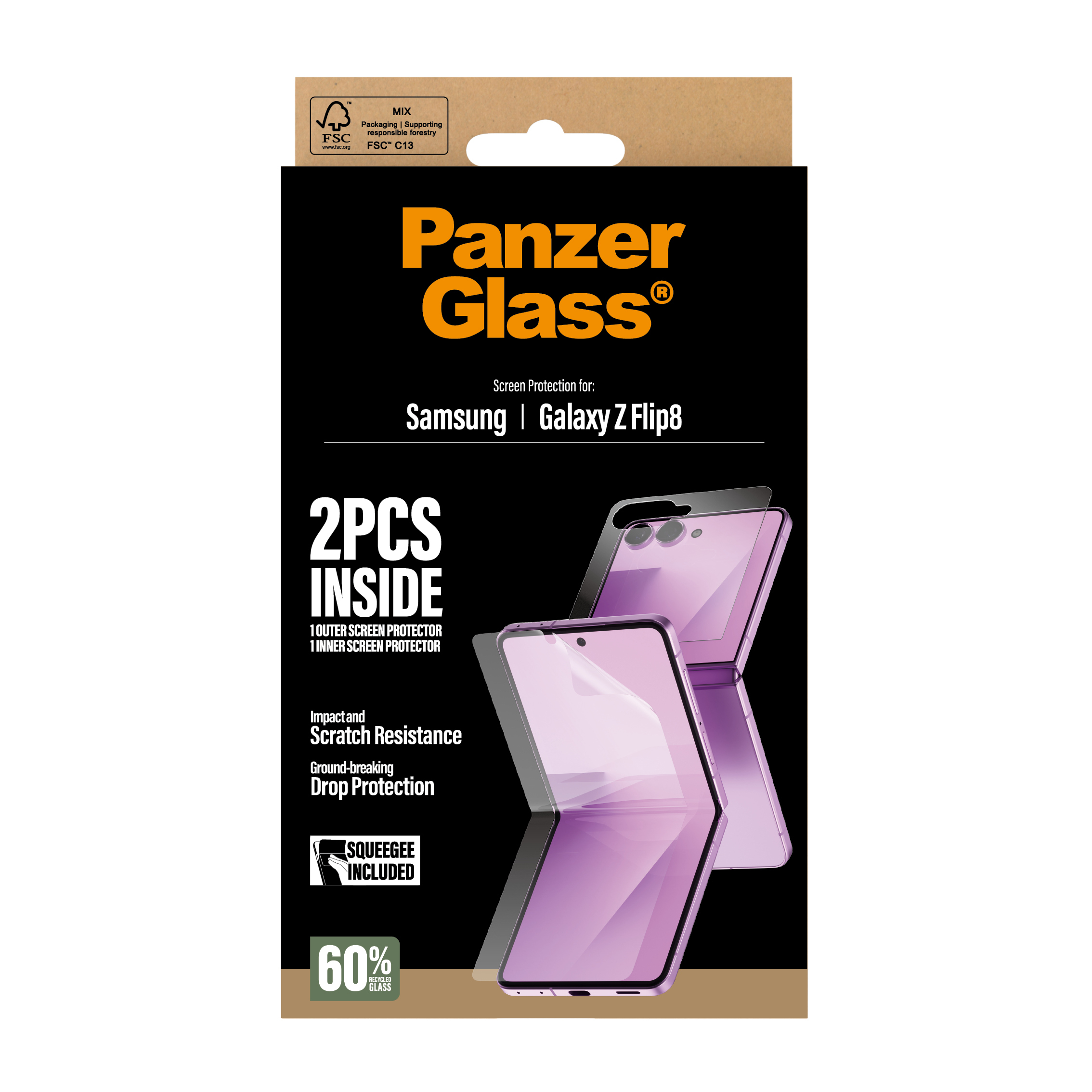 PanzerGlass � Screen Protector Samsung Galaxy Z Flip8 | Glass & Film Protector de pantalla 1 pieza(s)