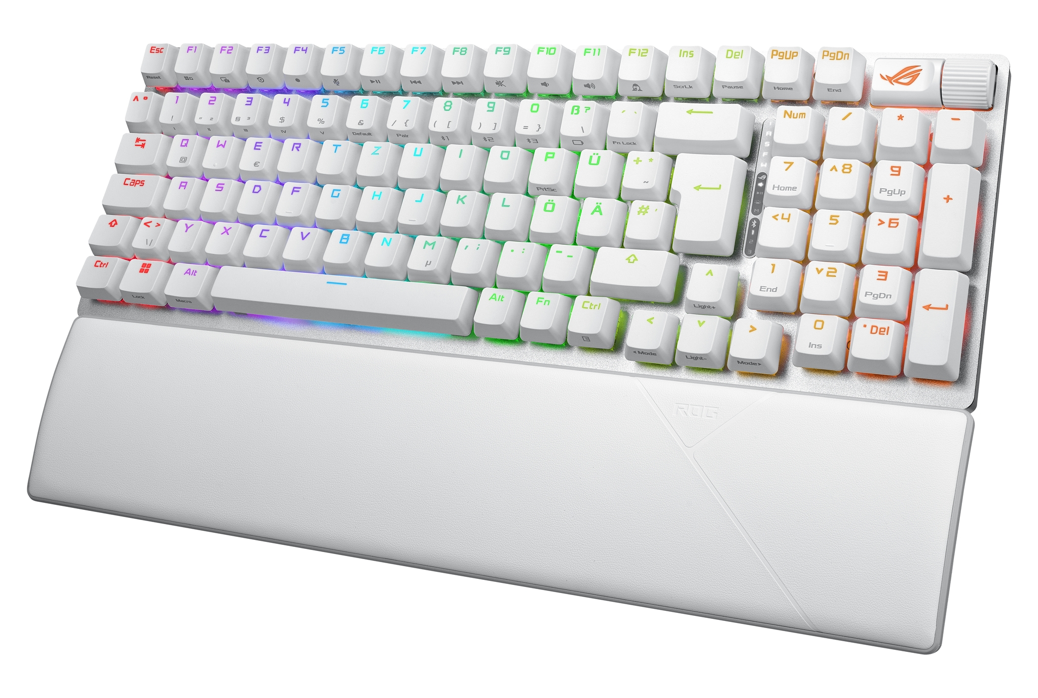 ASUS ROG Strix Scope II 96 - Tastatur - 96% - backlit - kabellos - USB, 2.4 GHz, Bluetooth 5.1 - Tastenschalter: ROG NX (hot-swappable)