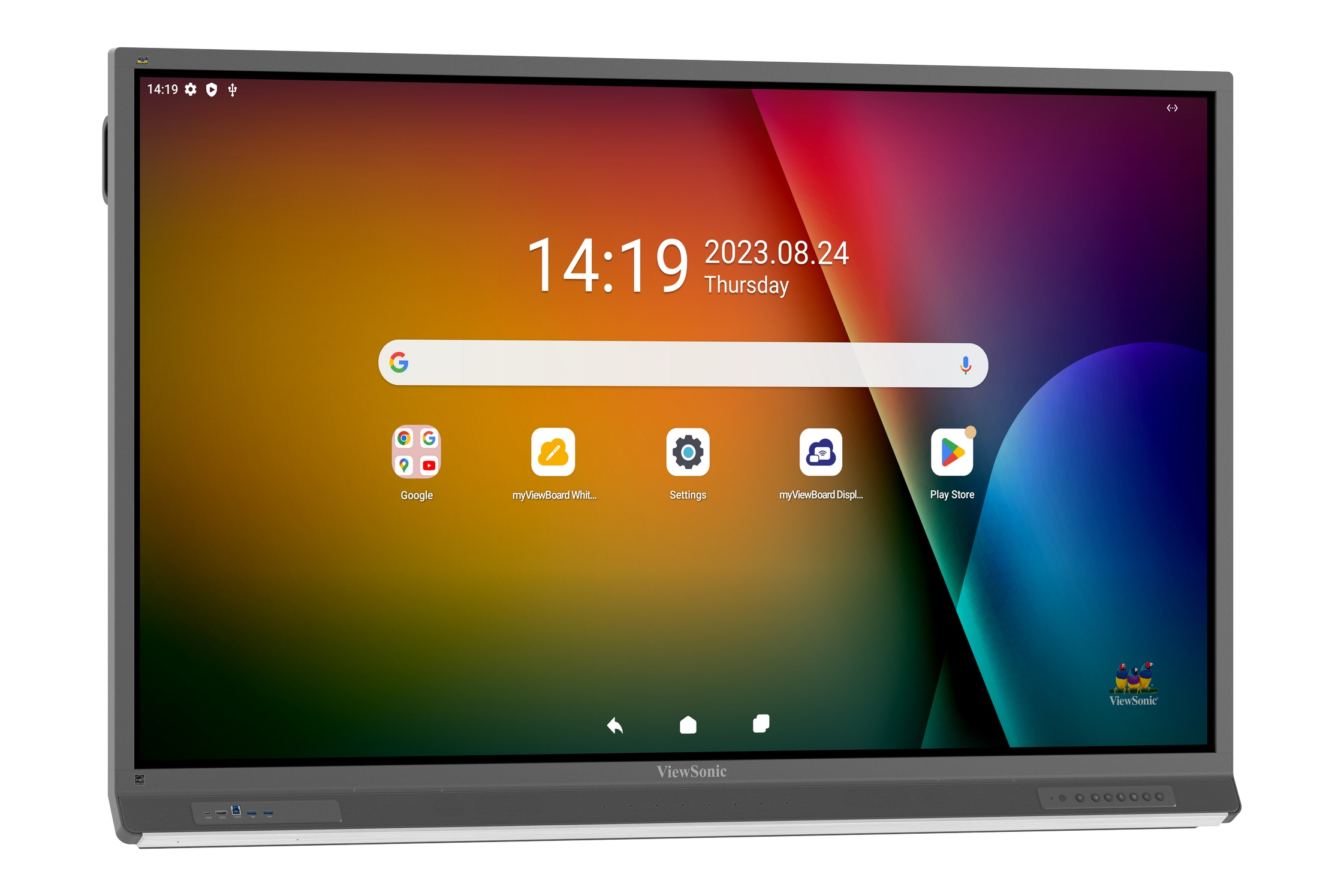 Viewsonic IFP6552-2F pantalla de se�alizaci�n Pantalla plana para se�alizaci�n digital 165,1 cm (65) LCD 450 cd / m� 4K Ultra HD Negro Pantalla t�ctil Procesador incorporado Android